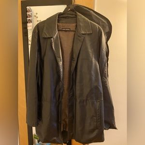 Black leather Jacket. Robert Comstock.